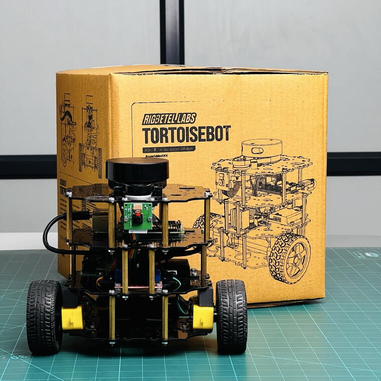 TortoiseBot (Assembled Kit - Metal Chassis | Raspberry Pi 4 2GB RAM)