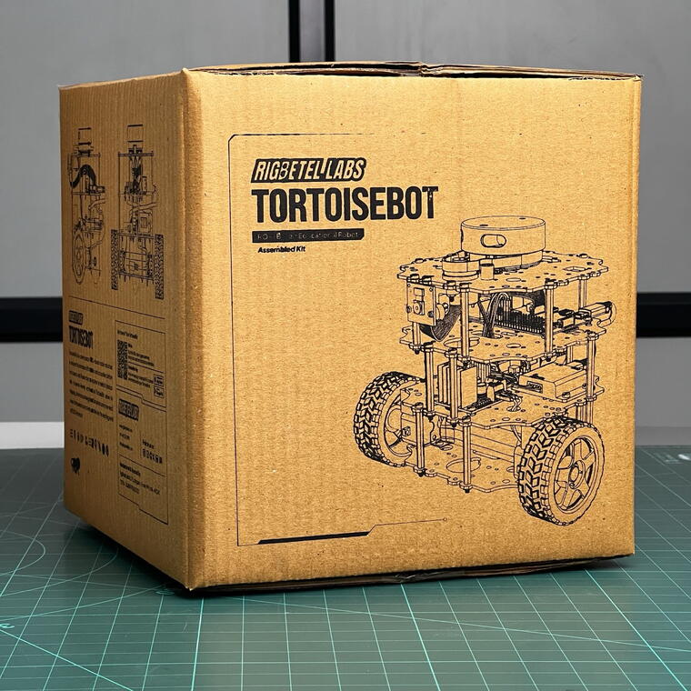 TortoiseBot (Assembled Kit - Metal Chassis | Raspberry Pi 4 2GB RAM)