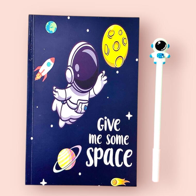 DIARY AND PEN GIFT SET - SPACE THEME