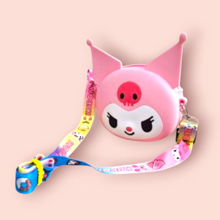 KIDS SHOULDER/SLING BAG/PURSE - PINK - ADJUSTABLE STRAPS.