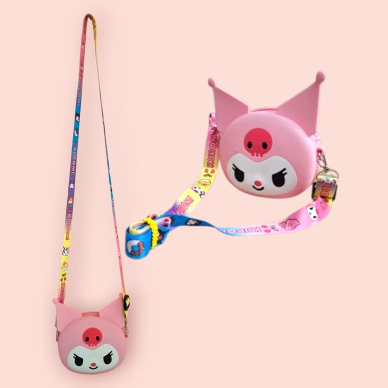 KIDS SHOULDER/SLING BAG/PURSE - PINK - ADJUSTABLE STRAPS.