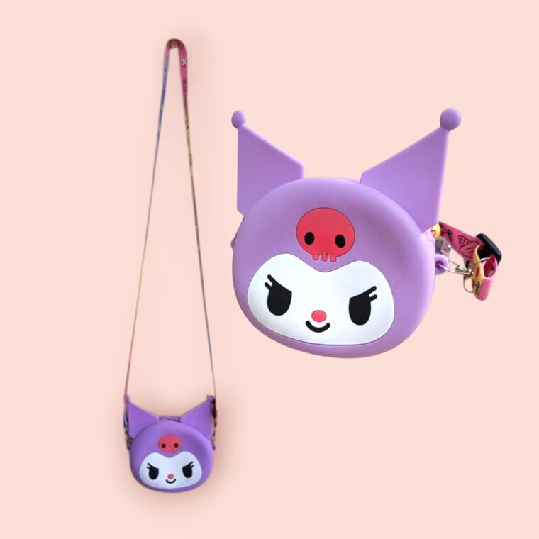 KIDS SHOULDER/SLING BAG/PURSE - PURPLE - ADJUSTABLE STRAPS.