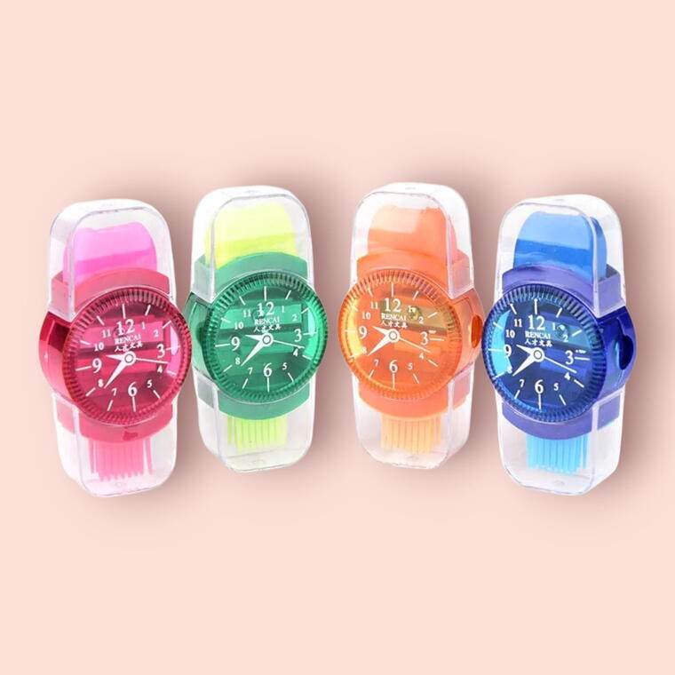 SHARPNER CUM ERASER - PACK OF 1 PIECES - RANDOM COLOUR/PRINT