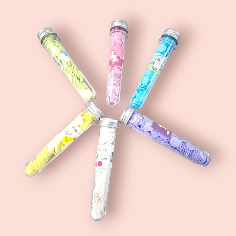 UNIQUE PAPER SOAP - PACK OF 1 PIECES - TUBE SHAPE - RANDOM COLOUR/DESIGN