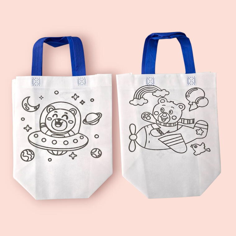 COLOURING BAGS - PACK OF 1 PIECES - RANDOM DESIGN/COLOUR