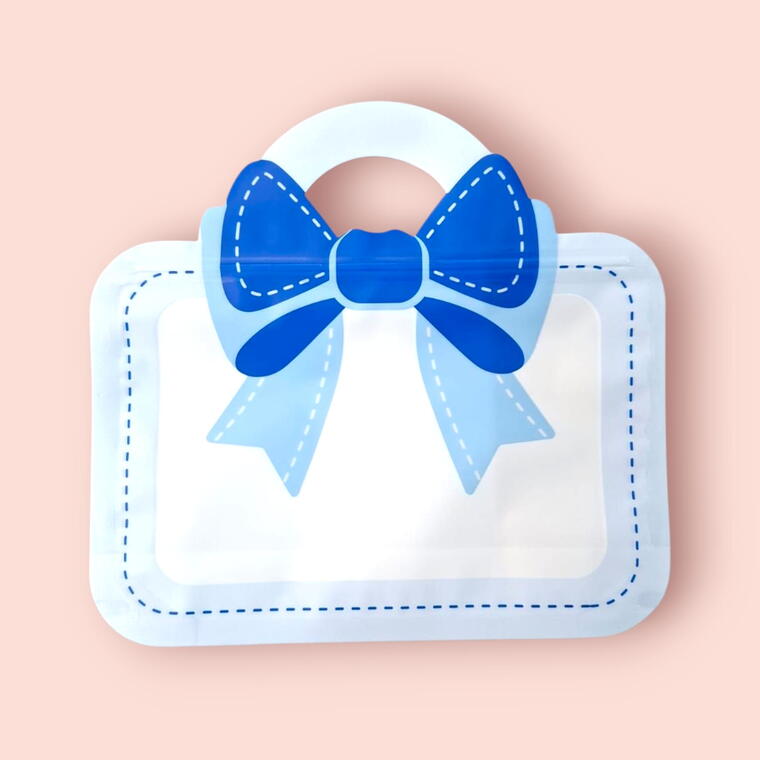 BLUE - TREAT/SEAL PACK WITH BOW HANDLE - PACK OF 1 PIECE