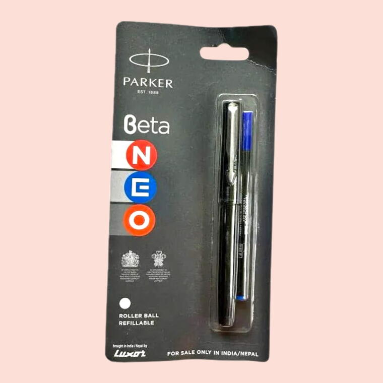 PARKER PEN WITH 1 EXTRA REFILL - BLUE INK - BALL PEN - PACK OF 1 PIECE