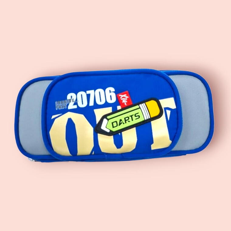 SCHOOL PENCIL POUCH D19- LARGE CAPACITY - PACK OF 1