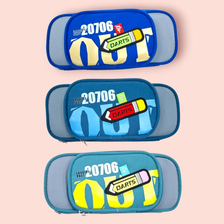 SCHOOL PENCIL POUCH D21- LARGE CAPACITY - PACK OF 1