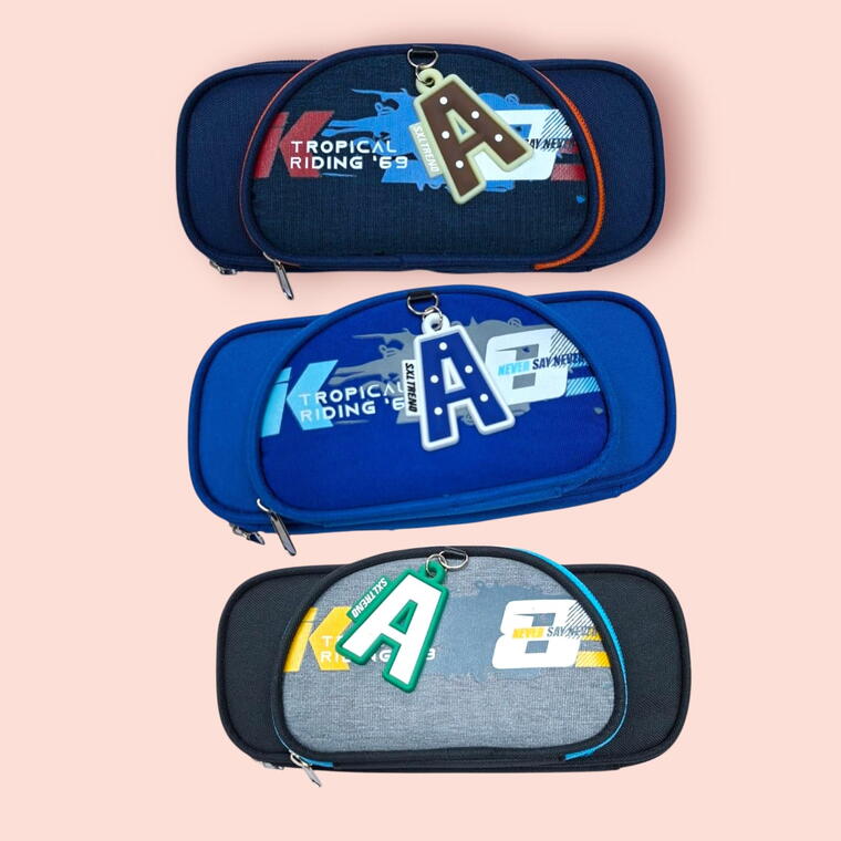 SCHOOL PENCIL POUCH D14- LARGE CAPACITY - PACK OF 1