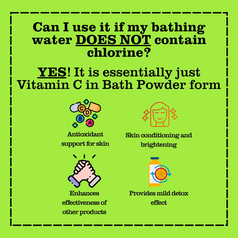 BathEase Vitamin C Chlorine Removal Bath Powder