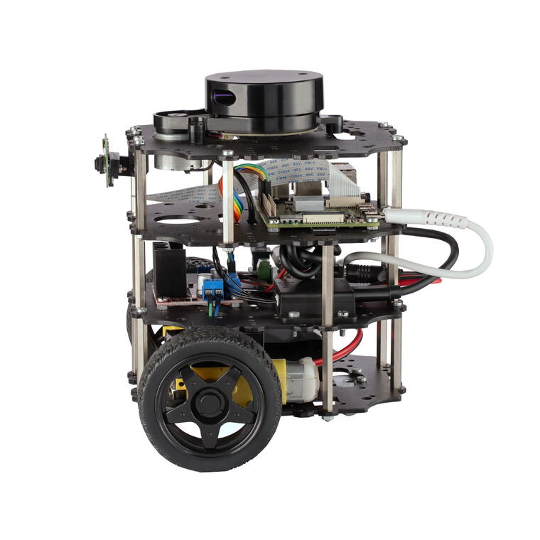 TortoiseBot (Assembled Kit with IMU - Metal Chassis | Raspberry Pi 4 2GB RAM)