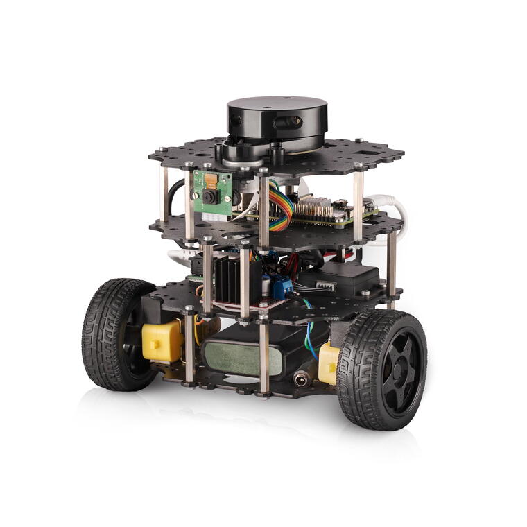 TortoiseBot (Assembled Kit with IMU - Metal Chassis | Raspberry Pi 4 8GB RAM)