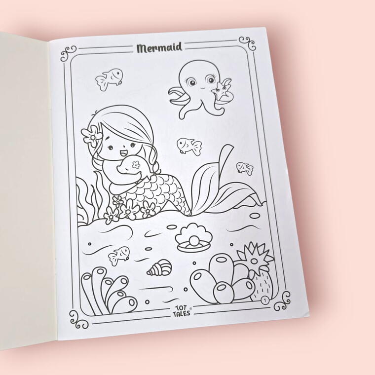 COLOURING BOOK D1- PACK OF 1 PIECE - LARGE SIZE