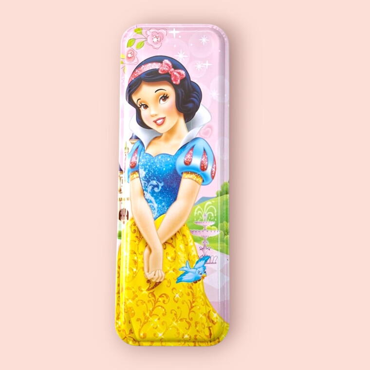 METAL PENCIL BOX - PRINCESS PRINT - PACK OF 1 PIECE