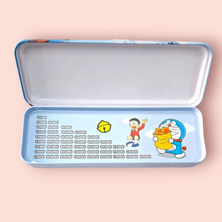 METAL PENCIL BOX - CARTOON PRINT - PACK OF 1 PIECE