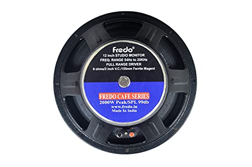 Buy 2-Fredo FRD12.8MONO 12In Stage Monitor Full Range 8 Ohms 2000W Peak 283W RMS
