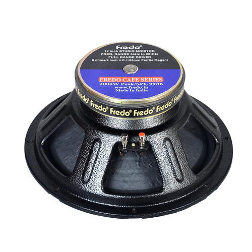 Buy 2-Fredo FRD12.8MONO 12In Stage Monitor Full Range 8 Ohms 2000W Peak 283W RMS