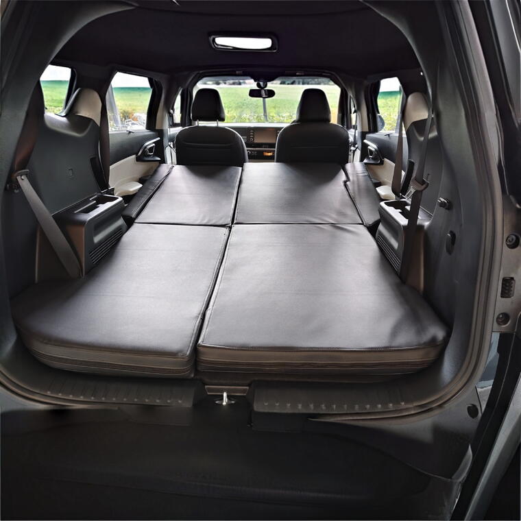 Foldable Car Bed | KIA CARENS | Base Variant | Black | 60/40