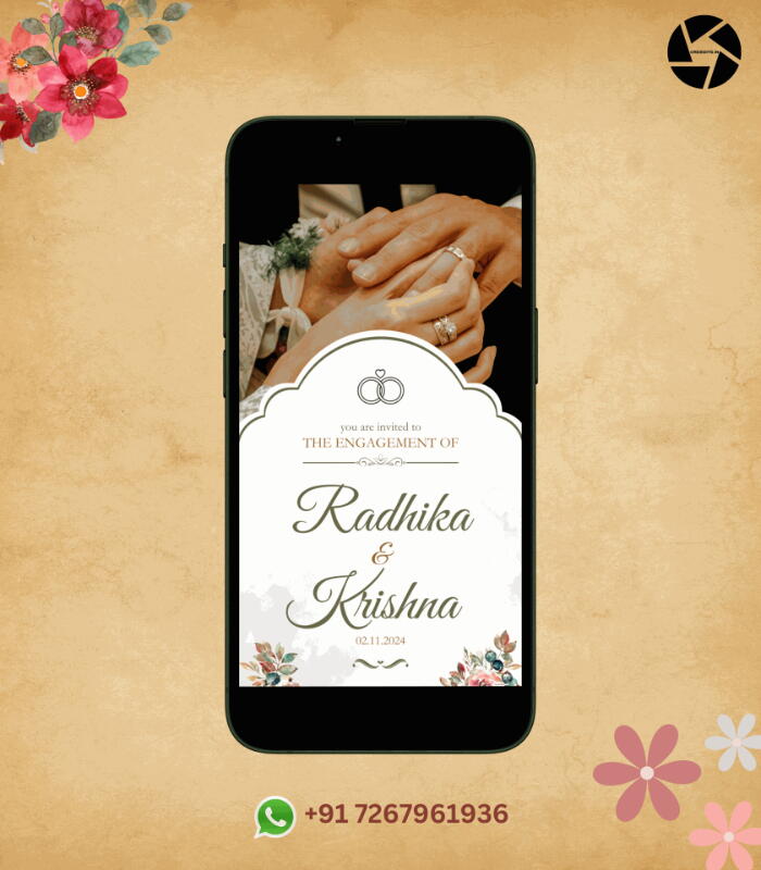 Celebrate the Beginning Custom Engagement Invitation Videos