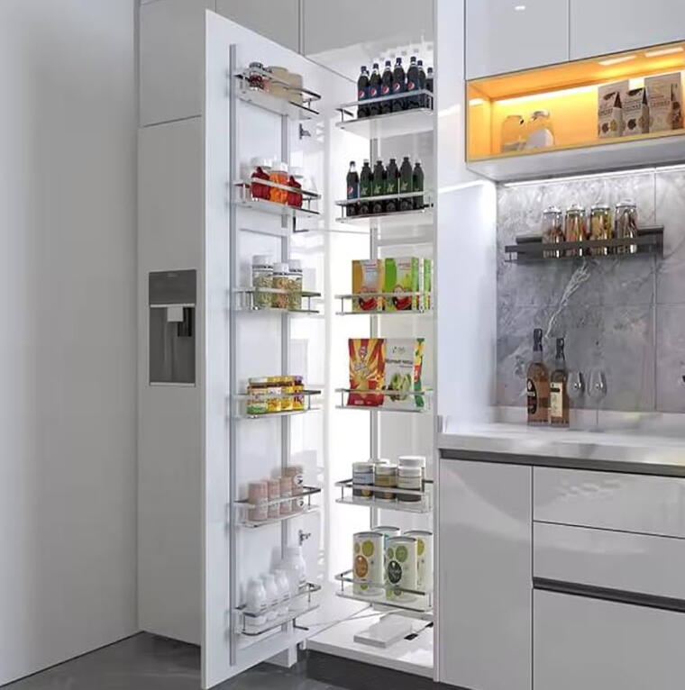 Wooden Pantry Chrome 12X450mm (BG009)