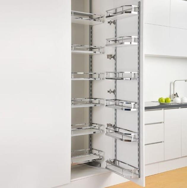 Wooden Pantry Chrome 12X600mm (BG010)