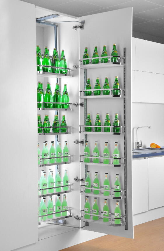 Wooden Pantry Chrome 12X600mm (BG010)