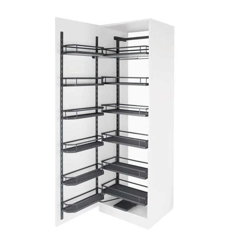 Wooden Pantry Dark Grey 12X450mm (BG011)