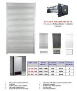 PVC Rolling Shutter Silver (450X1320mm &amp; 600X1320mm) (BG034)