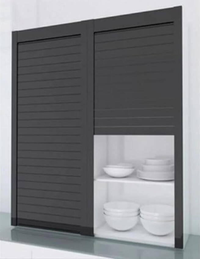 PVC Rolling Shutter Black (450X1320mm &amp; 600X1320mm) (BG035)
