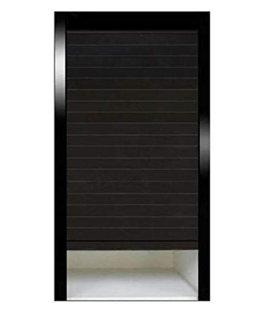 Glass Rolling Shutter Black 600X1320mm (BG040)