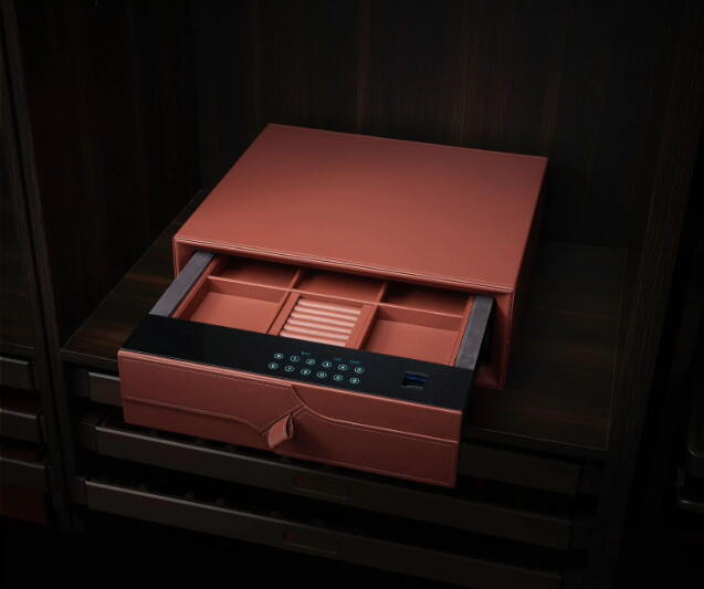 Leather Drawers With Password Safe (Set Of 5) Standard (900mm) (BG0287)