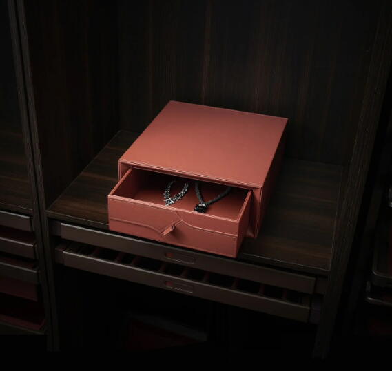 Leather Single Drawer Leather+MDF (385X425X160) (BG0289)