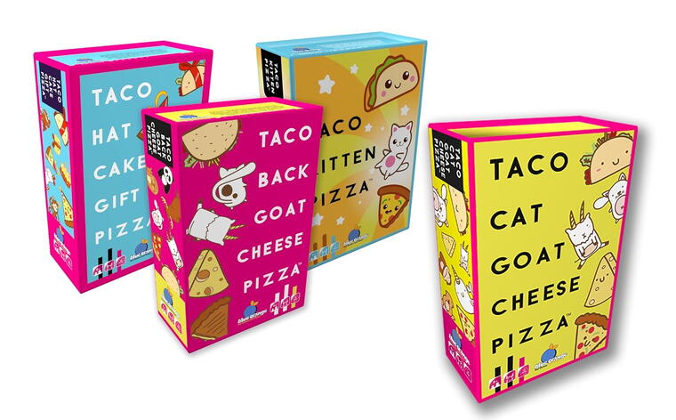 Taco Back Goat Cheese Pizza Card Game, Family Party Game, Ages 8+