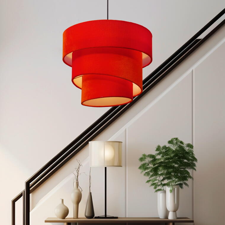 vibrant spiral pendant lamp