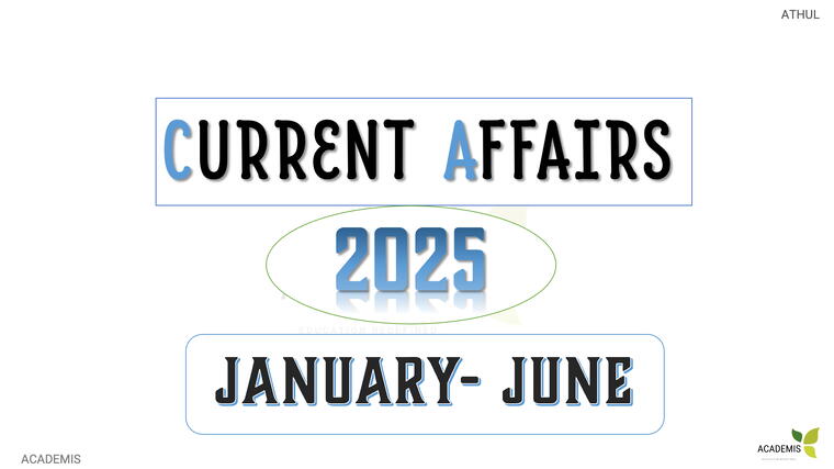 Current Affairs 2025