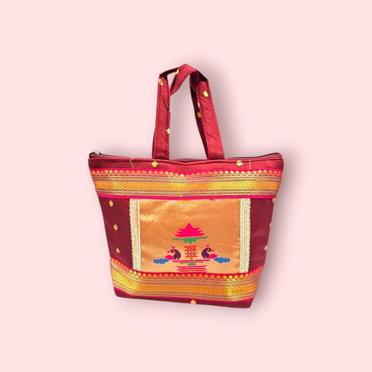 PAITHANI PURSE - D4 - PACK OF 1