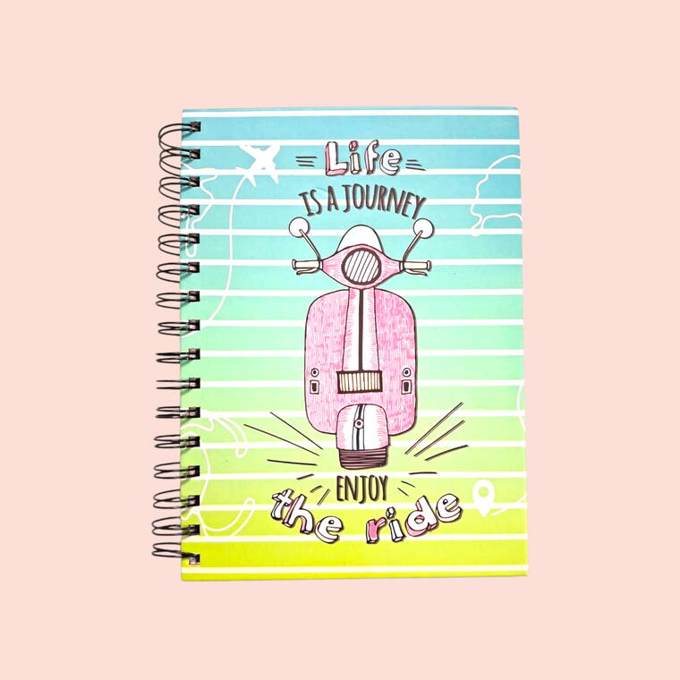 PRINTED SPIRAL DIARY D2 - HARD COVER - PACK OF 1