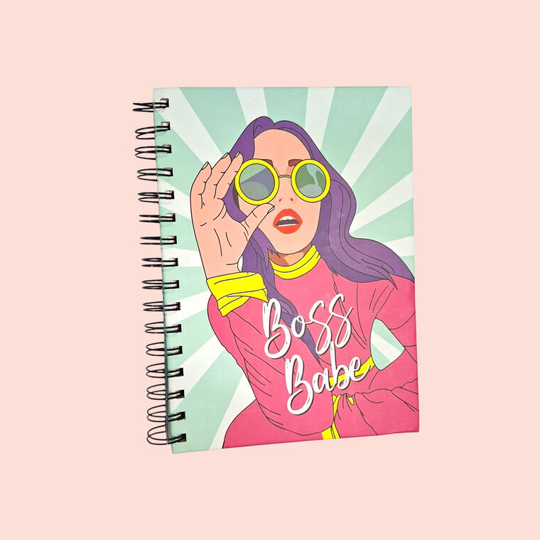 PRINTED SPIRAL DIARY D4 - HARD COVER - PACK OF 1