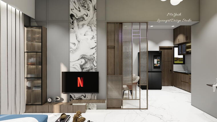 Attached: Living, Dining & Kitchen design