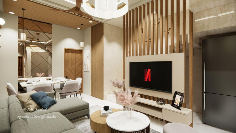 Attached: Living &amp; dinning