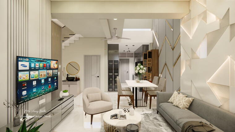 Attached: Living, Dining & Kitchen design