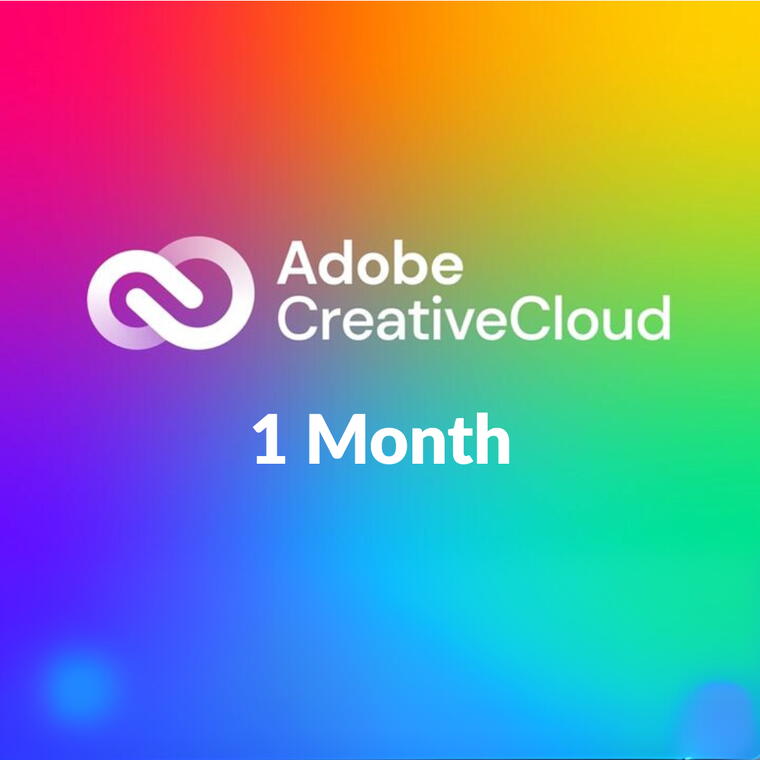 Adobe creative cloud 1 Month Plan