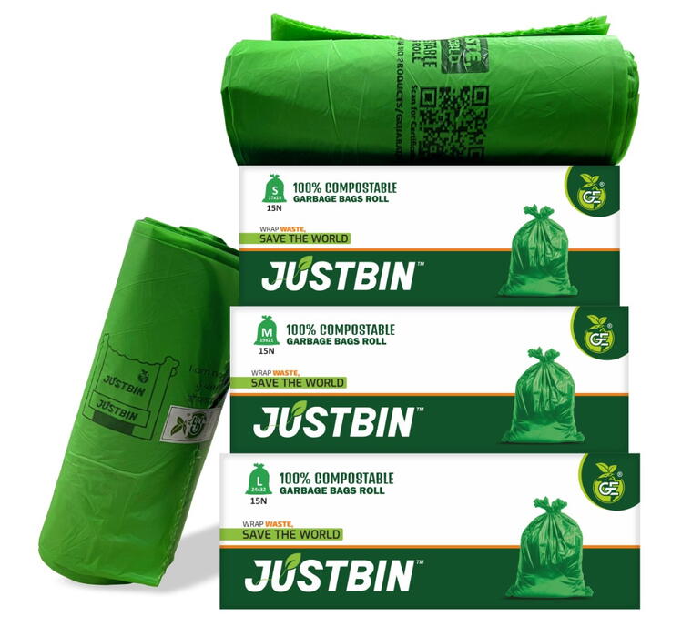 Compostable Garbage Bags on Roll - 17x19