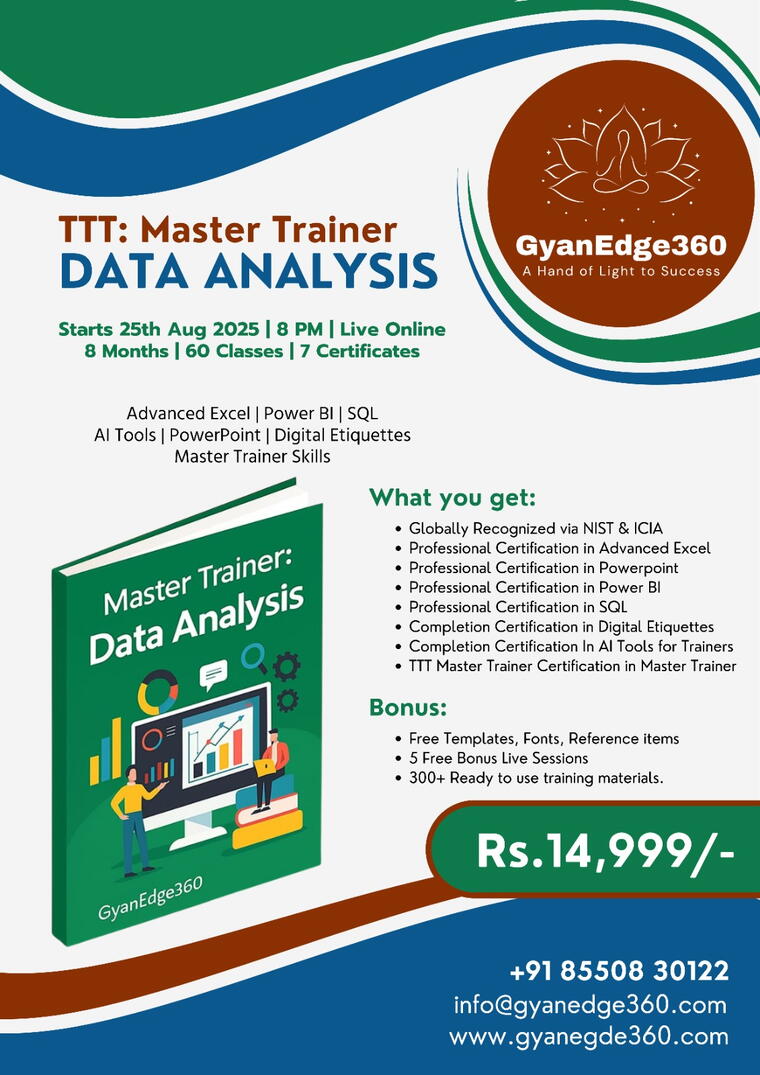 Train The Trainer: Data Analysis