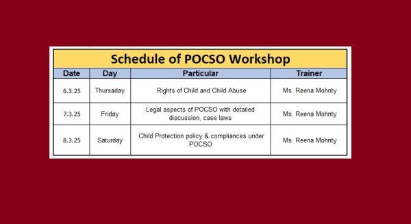 POCSO Trainer Certification Course (NIST: Recorded)