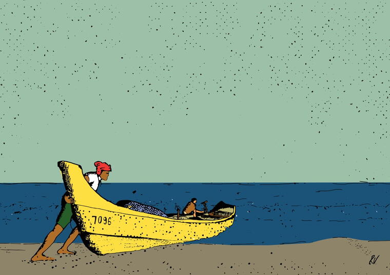 GOING FISHING (Giclee Print)
