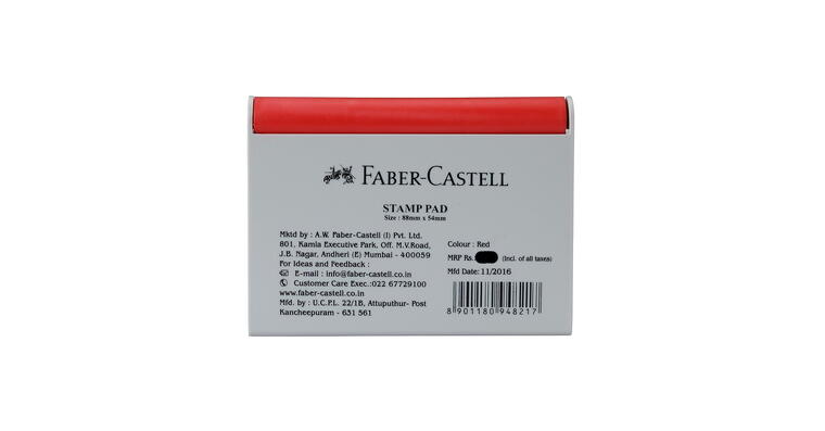 FABER CASTELL STAMP PAD-SMALL-RED