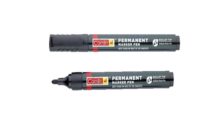 Camlin Permanent Marker, Bold Tip,BLACK