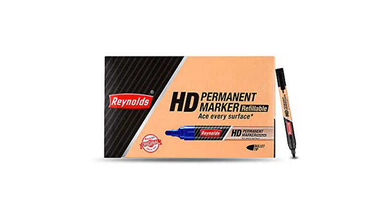 RELYNOLDS BOLD PERMANENT MARKER [BLACK] pack of 5